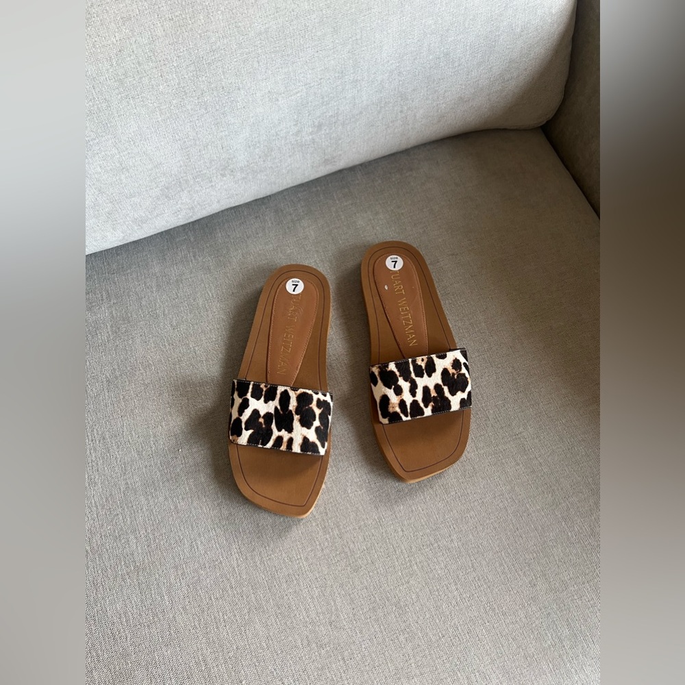 Stuart Weizmann Leopard  Sandals